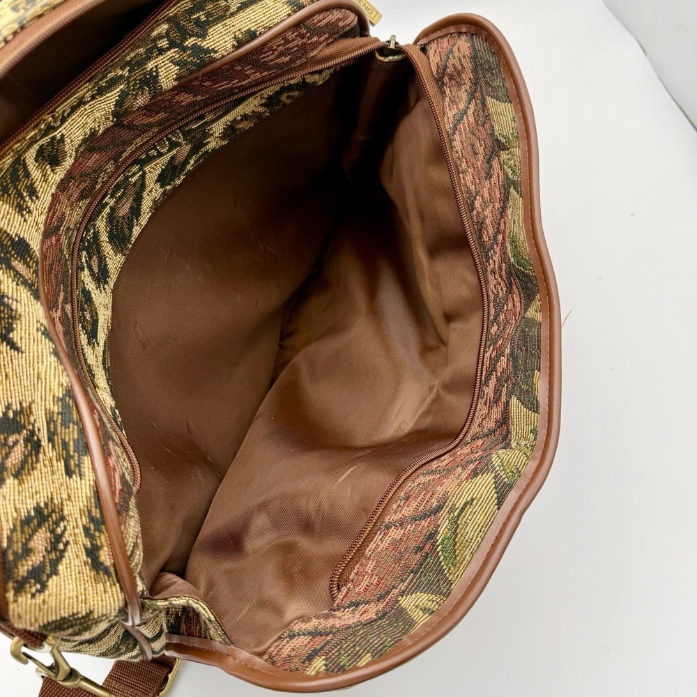 Bueno Safari Tapestry Zebra Leopard Travel Bag Weekender Carry On Duffle Vintage - Picture 10 of 16